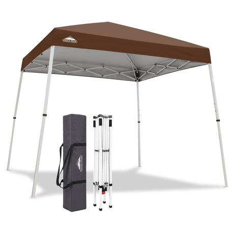 Slant Leg Pop up Canopy Tent, 10x10 Base 8x8 Top - Eagle Peak®