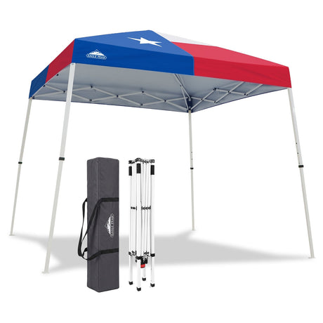 Slant Leg Pop up Canopy Tent, 10x10 Base 8x8 Top - Eagle Peak®