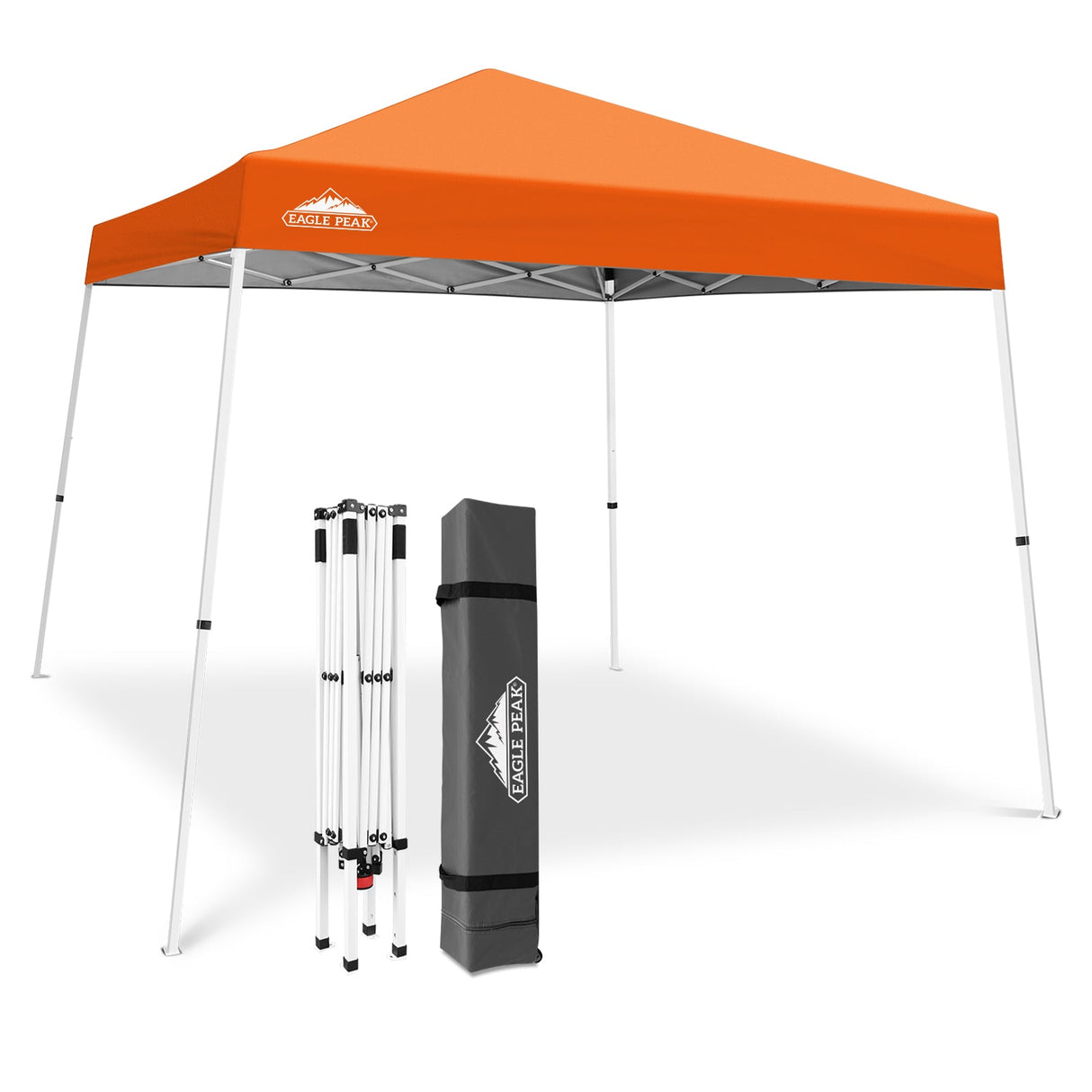 Slant Leg Pop up Canopy Tent, 10x10 Base 8x8 Top - Eagle Peak®