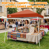 Slant Leg Pop up Canopy Tent, 10x10 Base 8x8 Top - Eagle Peak®