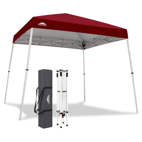 Slant Leg Pop up Canopy Tent, 10x10 Base 8x8 Top - Eagle Peak®