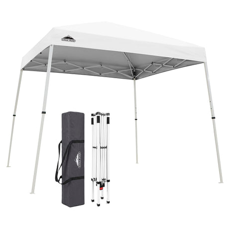Slant Leg Pop up Canopy Tent, 10x10 Base 8x8 Top - Eagle Peak®