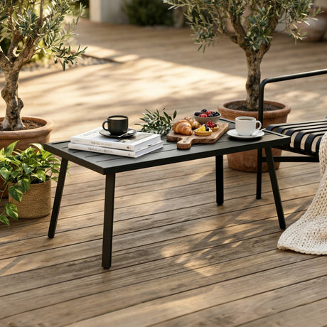 Small Patio Side Table/Coffee Table, Square/Rectangle - Eagle Peak Custom Canopy Tent