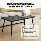 Small Patio Side Table/Coffee Table, Square/Rectangle - Eagle Peak Custom Canopy Tent