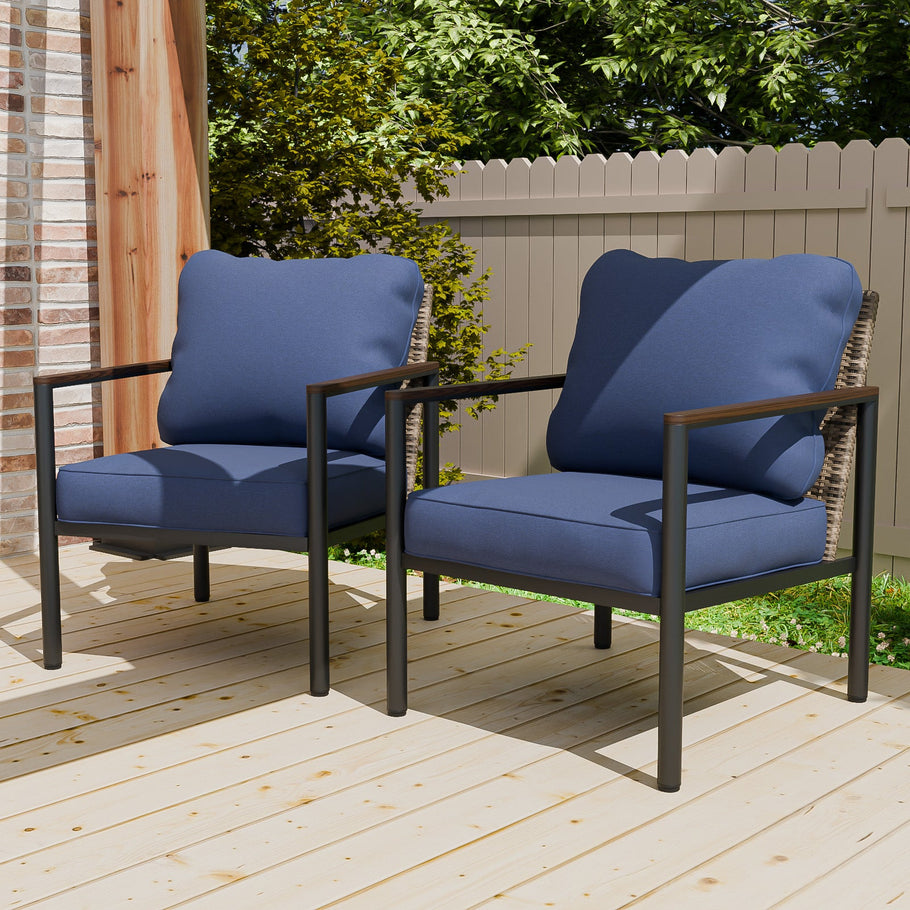 Sunset Dune Outdoor Patio Furniture Chair, 2 Chairs