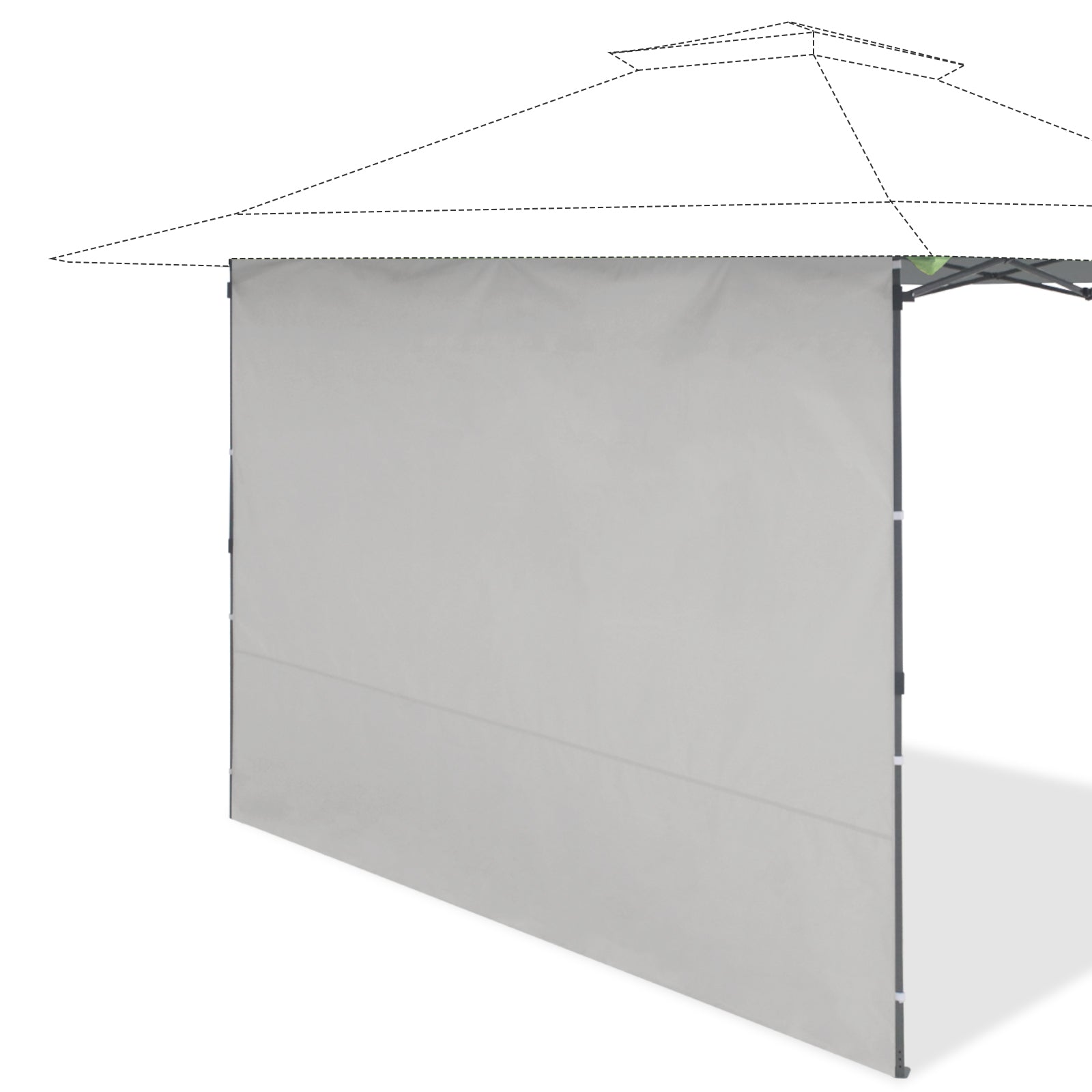 CanopyAL クリア Outsunny 12' x 12' Pop Up Canopy, Foldable Canopy Tent with