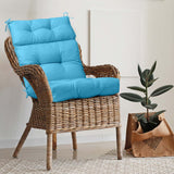 Tufted Outdoor/Indoor High Back Patio Chair Cushion, Set of 1, 46'' x 22'' - Eagle Peak Custom Canopy Tent