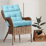 Tufted Outdoor/Indoor High Back Patio Chair Cushion, Set of 1, 46'' x 22'' - Eagle Peak Custom Canopy Tent