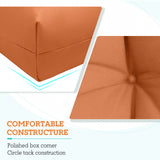 Tufted Outdoor/Indoor High Back Patio Chair Cushion, Set of 1, 46'' x 22'' - Eagle Peak Custom Canopy Tent