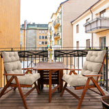 Tufted Outdoor/Indoor High Back Patio Chair Cushion, Set of 2, 46'' x 22'' - Eagle Peak Custom Canopy Tent