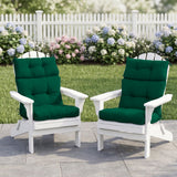 Tufted Outdoor/Indoor High Back Patio Chair Cushion, Set of 2, 46'' x 22'' - Eagle Peak