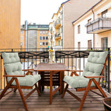 Tufted Outdoor/Indoor High Back Patio Chair Cushion, Set of 2, 46'' x 22'' - Eagle Peak Custom Canopy Tent