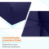 Tufted Outdoor/Indoor High Back Patio Chair Cushion, Set of 2, 46'' x 22'' - Eagle Peak