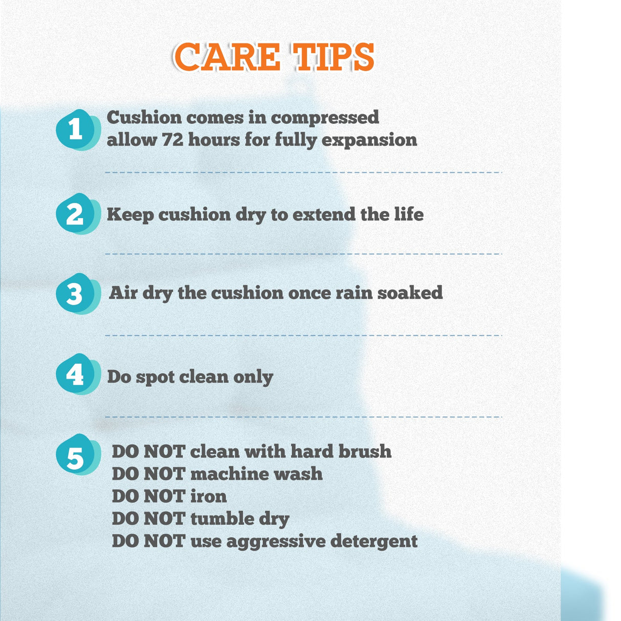 Tufted Outdoor/Indoor High Back Patio Chair Cushion, Set of 2, 46'' x 22'' - Eagle Peak Custom Canopy Tent