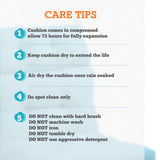 Tufted Outdoor/Indoor High Back Patio Chair Cushion, Set of 2, 46'' x 22'' - Eagle Peak Custom Canopy Tent