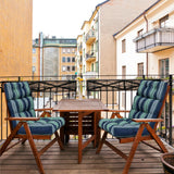 Tufted Outdoor/Indoor High Back Patio Chair Cushion, Set of 2, 46'' x 22'' - Eagle Peak Custom Canopy Tent