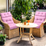 Tufted Outdoor/Indoor High Back Patio Chair Cushions, Set of 4, 46'' x 22'' - Eagle Peak Custom Canopy Tent