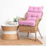 Tufted Outdoor/Indoor High Back Patio Chair Cushions, Set of 4, 46'' x 22'' - Eagle Peak Custom Canopy Tent