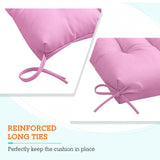 Tufted Outdoor/Indoor High Back Patio Chair Cushions, Set of 4, 46'' x 22'' - Eagle Peak Custom Canopy Tent