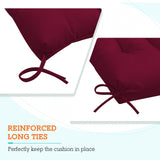 Tufted Outdoor/Indoor High Back Patio Chair Cushions, Set of 4, 46'' x 22'' - Eagle Peak Custom Canopy Tent