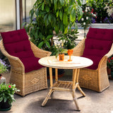 Tufted Outdoor/Indoor High Back Patio Chair Cushions, Set of 4, 46'' x 22'' - Eagle Peak Custom Canopy Tent