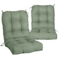 Tufted Outdoor/Indoor Seat/Back Chair Cushion, Set of 2, 42'' x 21'' - Eagle Peak Custom Canopy Tent