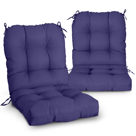 Tufted Outdoor/Indoor Seat/Back Chair Cushion, Set of 2, 42'' x 21'' - Eagle Peak Custom Canopy Tent