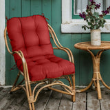 Tufted Outdoor/Indoor Seat/Back Chair Cushions, Set of 1, 42'' x 21'' - Eagle Peak Custom Canopy Tent