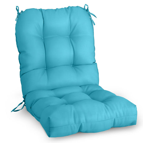 Tufted Outdoor/Indoor Seat/Back Chair Cushions, Set of 1, 42'' x 21'' - Eagle Peak Custom Canopy Tent