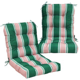 Tufted Outdoor/Indoor Seat/Back Chair Cushions, Set of 2, 42'' x 21'' - Eagle Peak Custom Canopy Tent