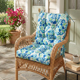 Tufted Outdoor/Indoor Seat/Back Chair Cushions, Set of 2, 42'' x 21'' - Eagle Peak
