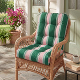 Tufted Outdoor/Indoor Seat/Back Chair Cushions, Set of 2, 42'' x 21'' - Eagle Peak