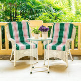 Tufted Outdoor/Indoor Seat/Back Chair Cushions, Set of 2, 42'' x 21'' - Eagle Peak Custom Canopy Tent