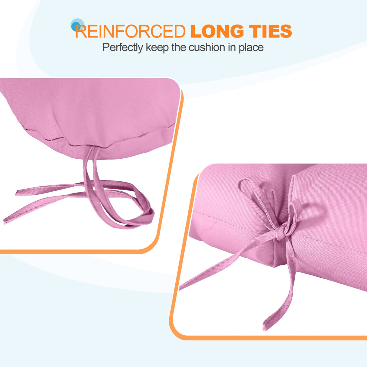 Tufted Outdoor/Indoor Seat/Back Chair Cushions, Set of 4, 42'' x 21'' - Eagle Peak Custom Canopy Tent