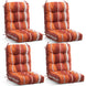 Tufted Outdoor/Indoor Seat/Back Chair Cushions, Set of 4, 42'' x 21'' - Eagle Peak Custom Canopy Tent