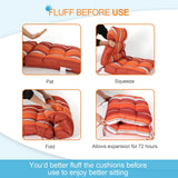 Tufted Outdoor/Indoor Seat/Back Chair Cushions, Set of 4, 42'' x 21'' - Eagle Peak Custom Canopy Tent