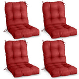 Tufted Outdoor/Indoor Seat/Back Chair Cushions, Set of 4, 42'' x 21'' - Eagle Peak Custom Canopy Tent