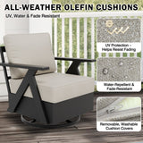 Urban Slate 7 Piece Modern Outdoor Patio Furniture Set - Eagle Peak Custom Canopy Tent