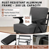 Urban Slate 7 Piece Modern Outdoor Patio Furniture Set - Eagle Peak Custom Canopy Tent