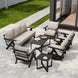 Urban Slate 7 Piece Modern Outdoor Patio Furniture Set - Eagle Peak Custom Canopy Tent