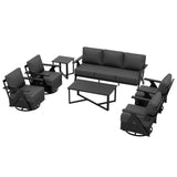Urban Slate 7 Piece Modern Outdoor Patio Furniture Set - Eagle Peak Custom Canopy Tent