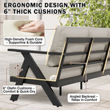 Urban Slate Modern Patio Couch Outdoor Sofa - Eagle Peak Custom Canopy Tent