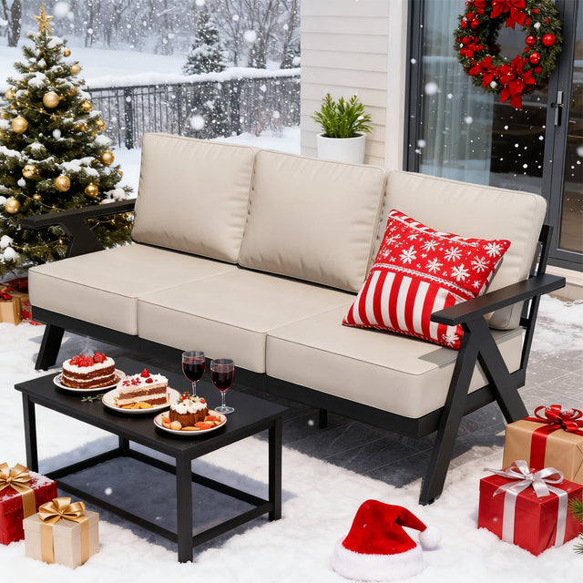 Urban Slate Modern Patio Couch Outdoor Sofa - Eagle Peak Custom Canopy Tent