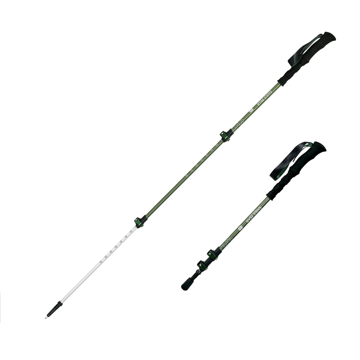 VALLEY 3-Section Adjustable Aluminum Trekking Poles - Eagle Peak®
