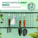 Walk In 3 - Tier Greenhouse with Wire Shelves, 56"x56"x76" - Eagle Peak