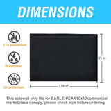 Wall Panel/Sunwall for 10x10 Heavy-Duty Commercial Canopy Tent - Eagle Peak®