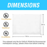 Wall Panel/Sunwall for 10x10 Heavy-Duty Commercial Canopy Tent - Eagle Peak®