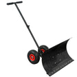 Wheeled Snow Shovel for Driveway 29”x16.5” Blade, Single/Dual Rod - Eagle Peak Custom Canopy Tent