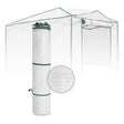Woven Replacement Cover for 8x6/12x8 Portable Walk - in Pop up Greenhouse(Frame Not Included), White - Eagle Peak Custom Canopy Tent