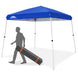 EAGLE PEAK 10x10 Slant Leg Up Canopy 8x8 Top 10x10 Base with Wheeled Carry Bag